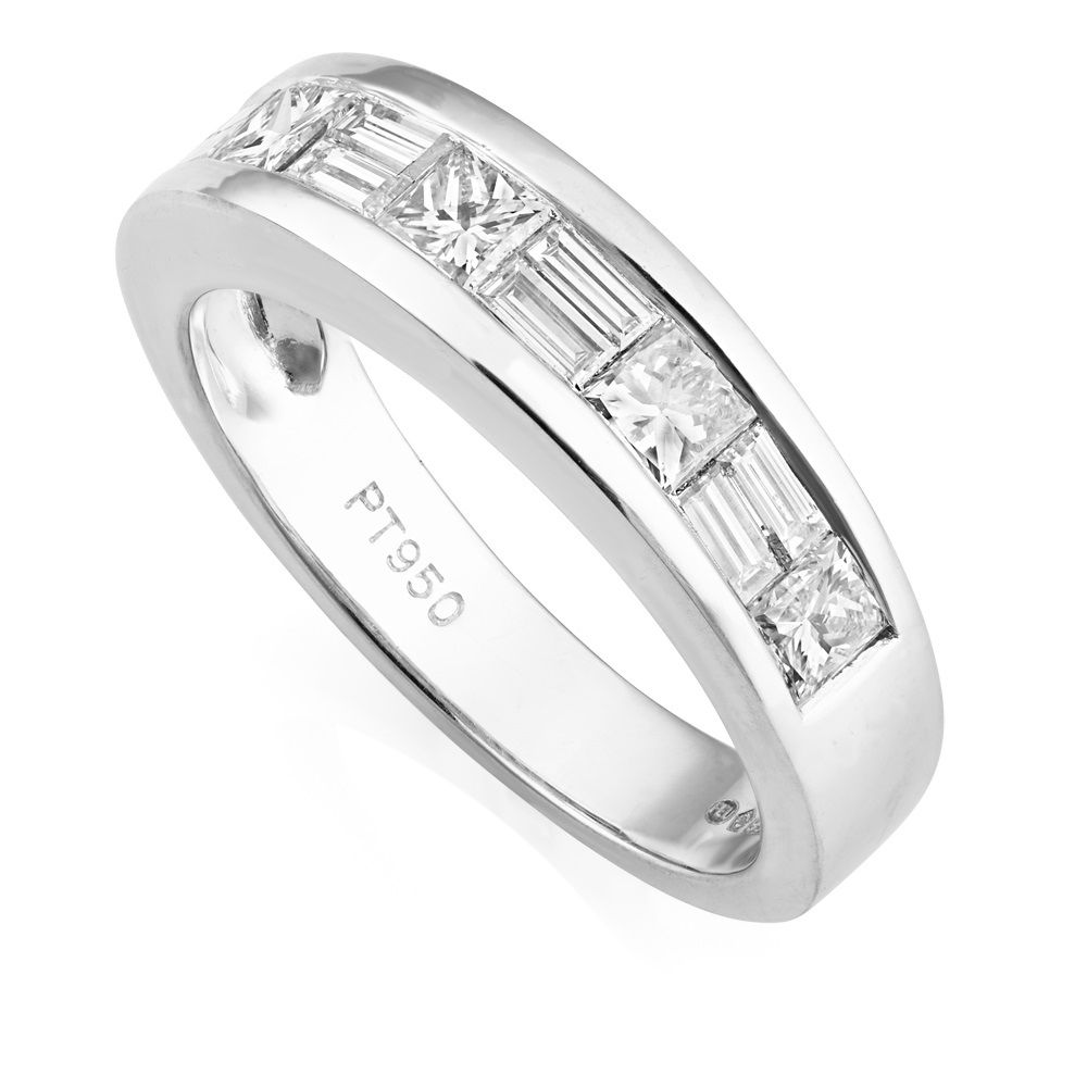 Platinum 0.99ct. Channel Set Eternity Ring