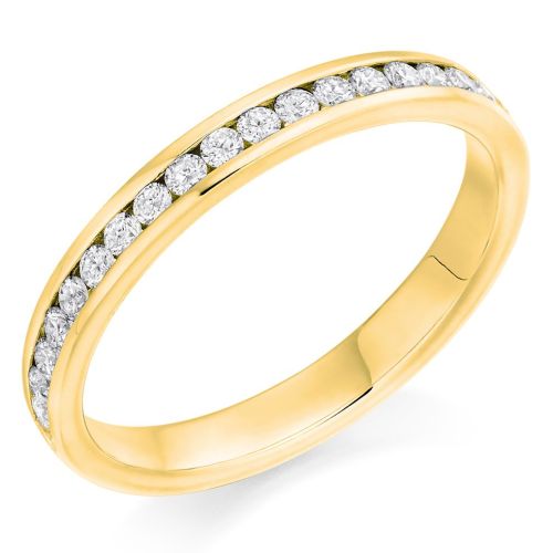 18ct Yellow Gold 0.33ct Channel Set Eternity Ring