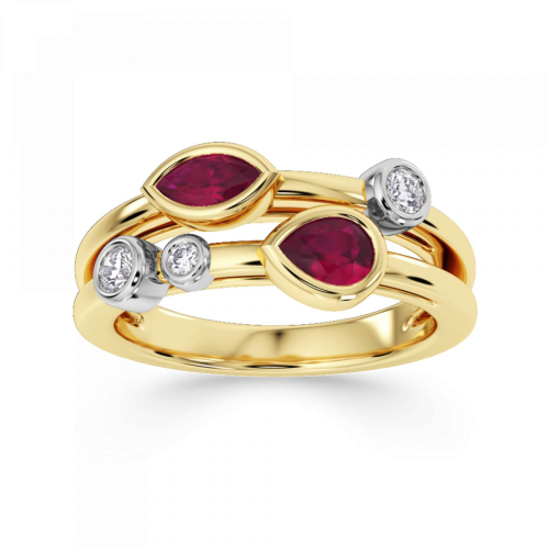 18ct Ruby and Diamond Ring