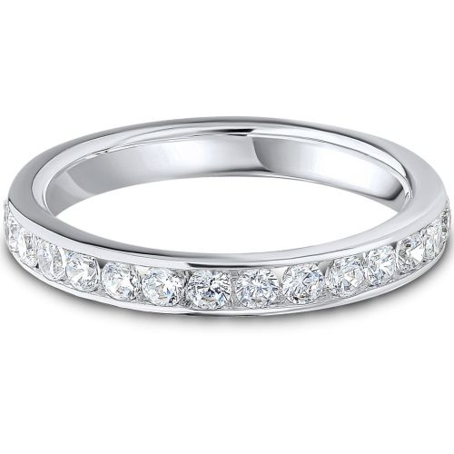 Platinum 0.50ct. Channel Set Eternity Ring
