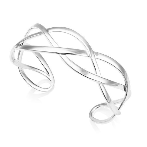 Silver Celtic Style Torque Bangle